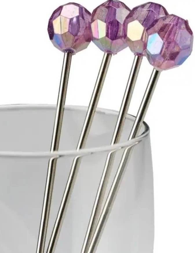 Cocktail Stir Stick, 4pcs set Pink - photo 3