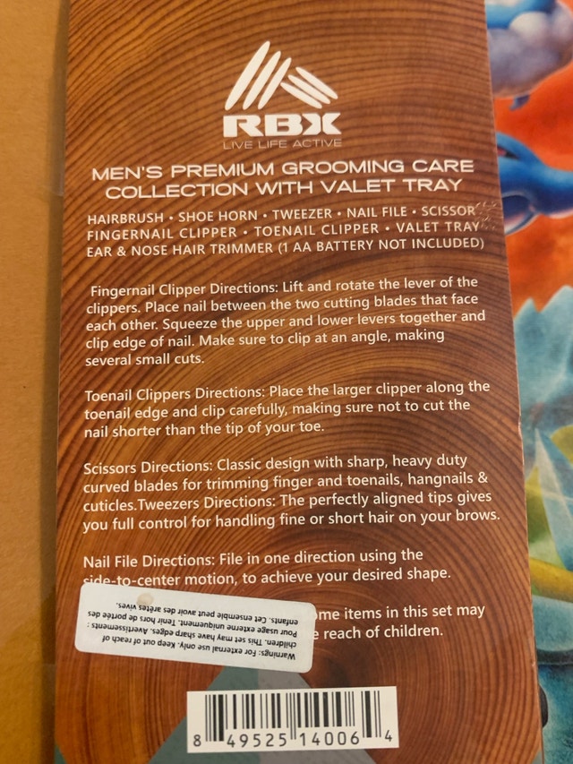 RBX Men’s Premium Grooming Care 8-Piece Set Collection - photo 3