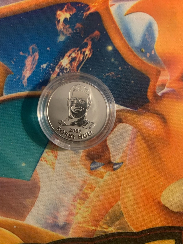 2001 Bobby Hull NHL All-Stars Royal Canadian Mint Medallion