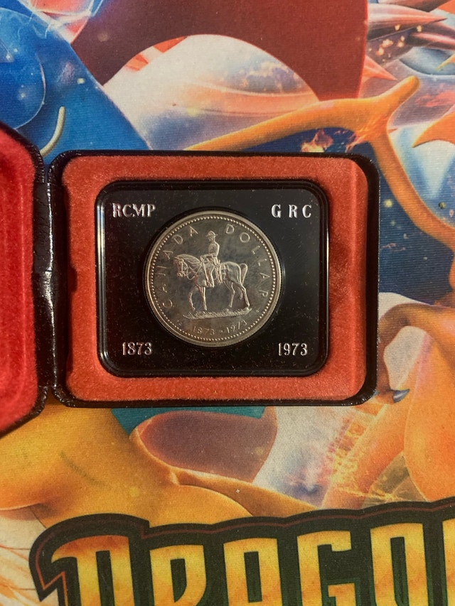 1873-1973 RCMP Commemorative Silver Canadian Dollar