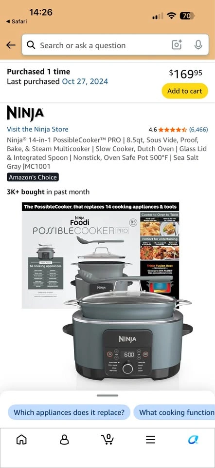 Ninja slow cooker 14-in-1 - must go today! - photo 5