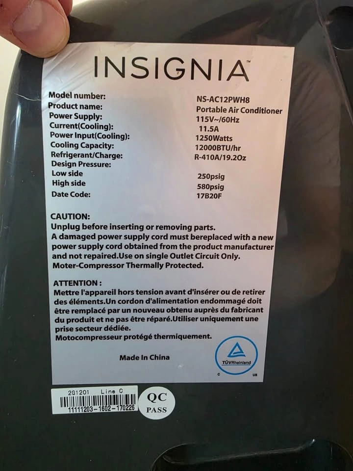 Insignia Portable Air Conditioning Unit - photo 3
