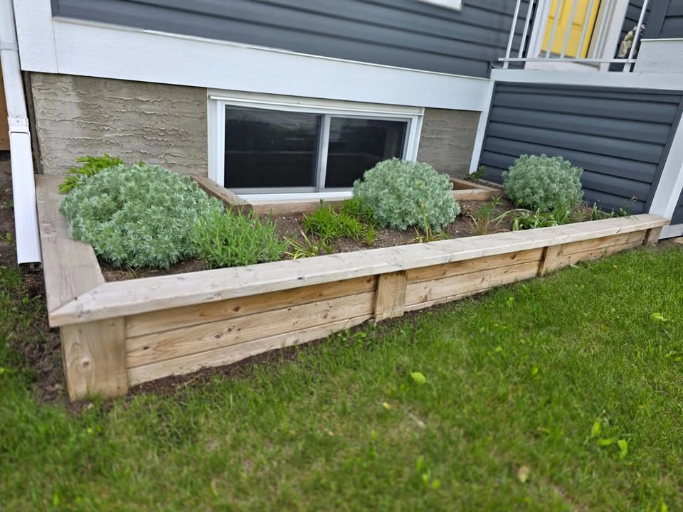 Window Well Planter Boxes