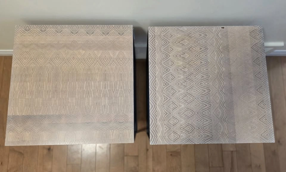 Custom Side Tables (2) w/ Hand Made End Grain Red Oak Top - photo 4