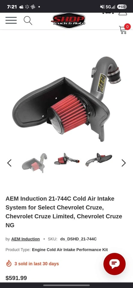 Cold air intake - photo 3