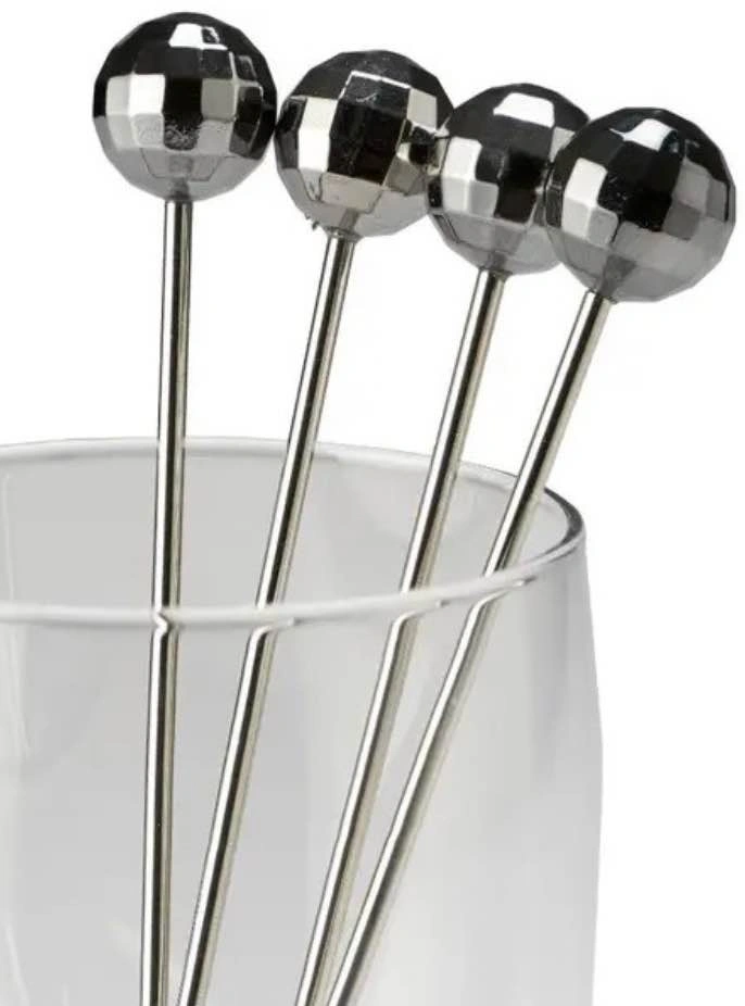 Cocktail Stir Sticks, 4pc Set. Silver - photo 4