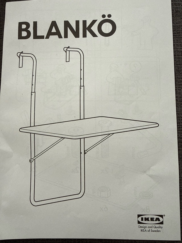 IKEA BLANKÖ Balcony Table - photo 2