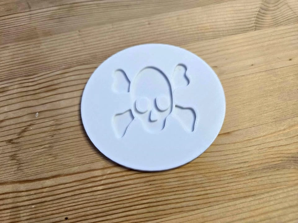 Skull Coaster – White (3D Printed)