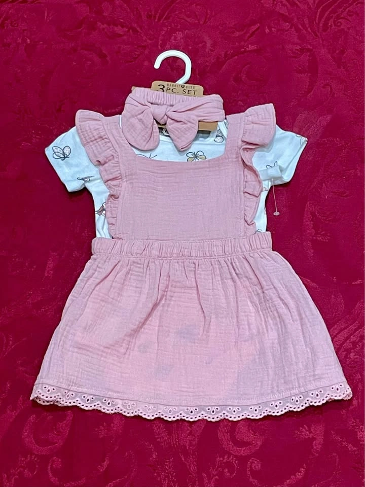 NEW 3 pcs Set Girls Outfit 24m - Rabbit ❤️ Bear - photo 2