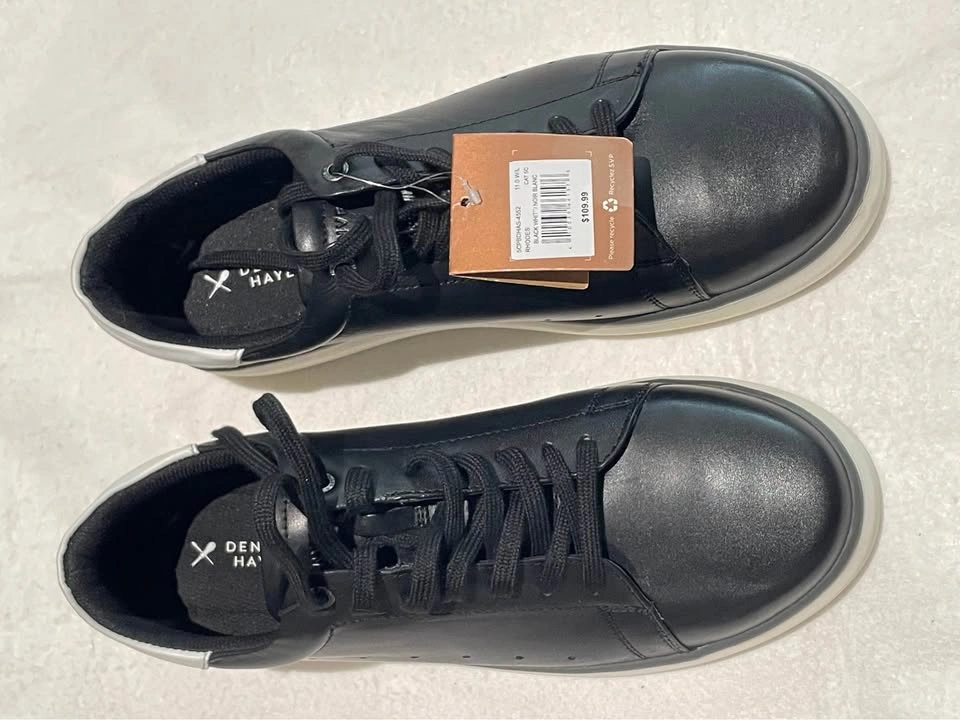 NEW Denver Hayes Men's Rhodes Leather Court Shoes- Size 11 Wide - photo 4