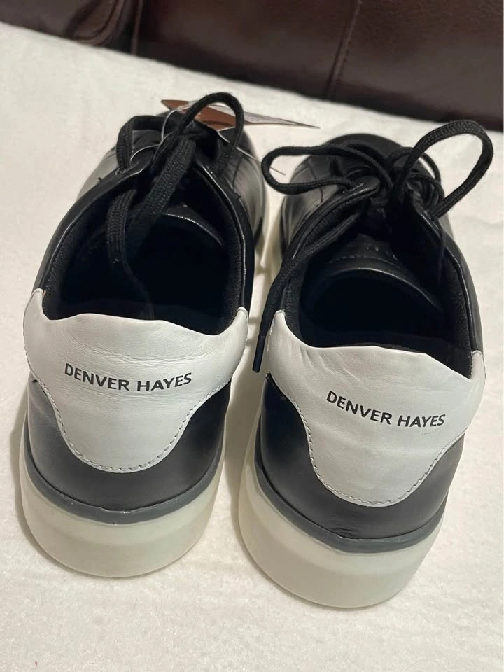 NEW Denver Hayes Men's Rhodes Leather Court Shoes- Size 11 Wide - photo 5