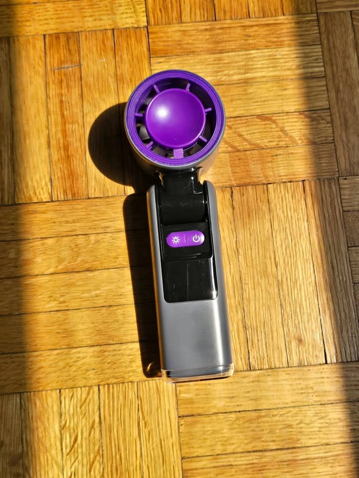 Handheld Fan with LED Display, 3600mAh Rechargeable Personal Fan
