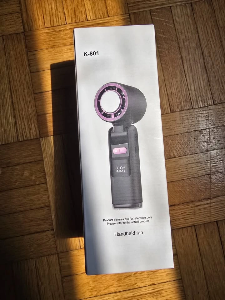 Handheld Fan with LED Display, 3600mAh Rechargeable Personal Fan - photo 2