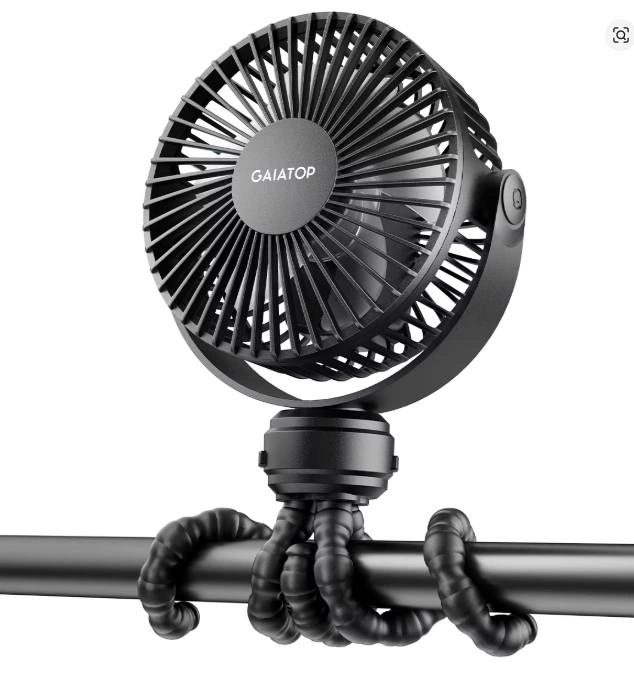 Clip on Fan Rotate Flexible Tripod Cooling Fan for Car Seat Stro - photo 2