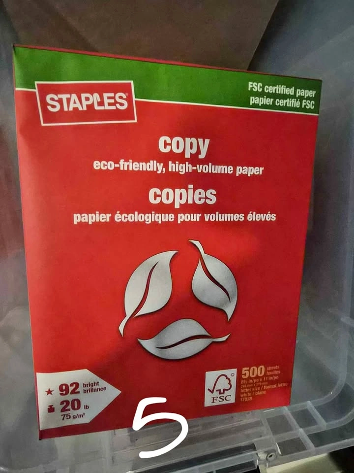 Staples Copy Paper - 8.5" x 11" - White - 500 Sheets