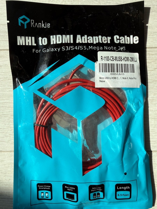 Rankie MHL to HDMI Adapter Cable