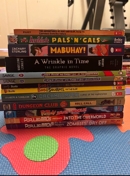 Assortment of Kids Graphic Novels (plus One Manga)