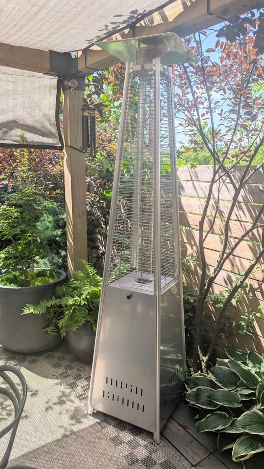 Propane Pyramid-Style Stainless Steel Aluminum Patio Heater - photo 2