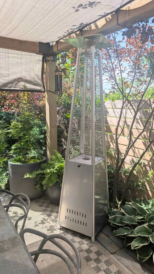 Propane Pyramid-Style Stainless Steel Aluminum Patio Heater - photo 3