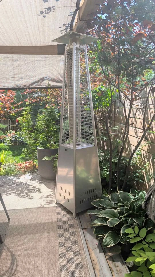 Propane Pyramid-Style Stainless Steel Aluminum Patio Heater - photo 4