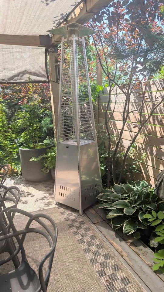 Propane Pyramid-Style Stainless Steel Aluminum Patio Heater - photo 5
