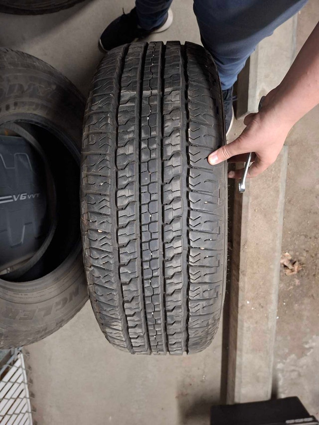 Four tires no rim