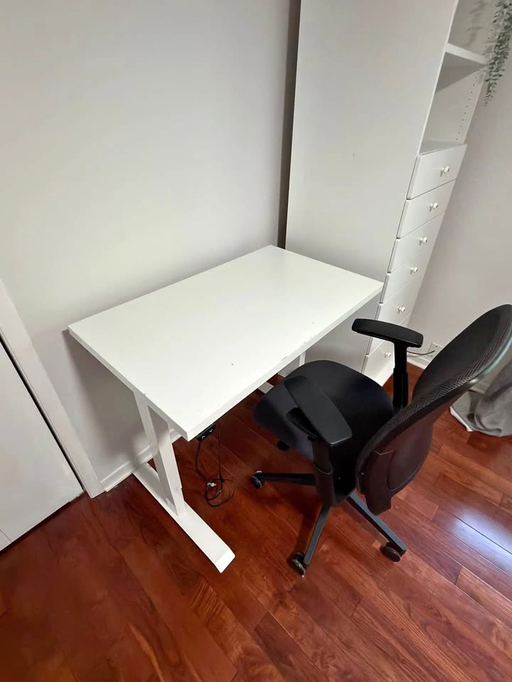 White Standing Desk