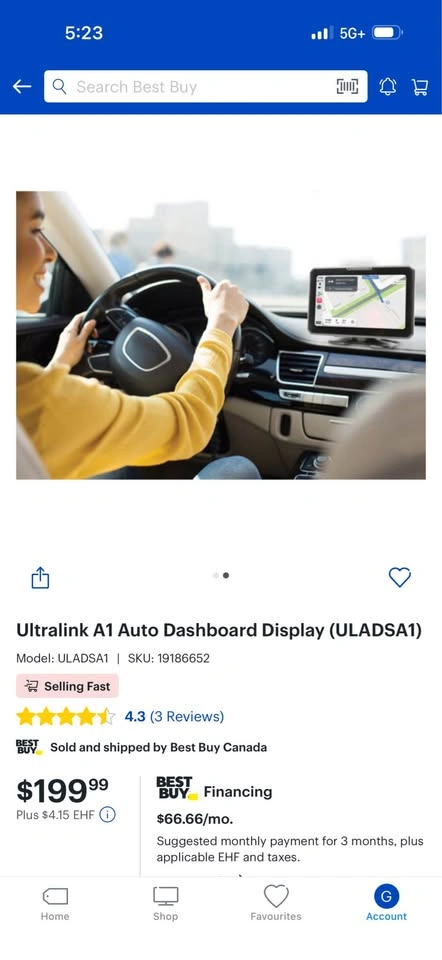 Ultralink A1 Wireless Apple CarPlay & Android Auto Display - photo 2