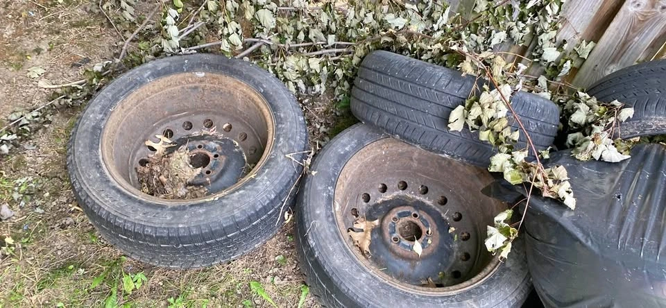 235/55R18 Winter Tires on Steel Rims — Set of 4
