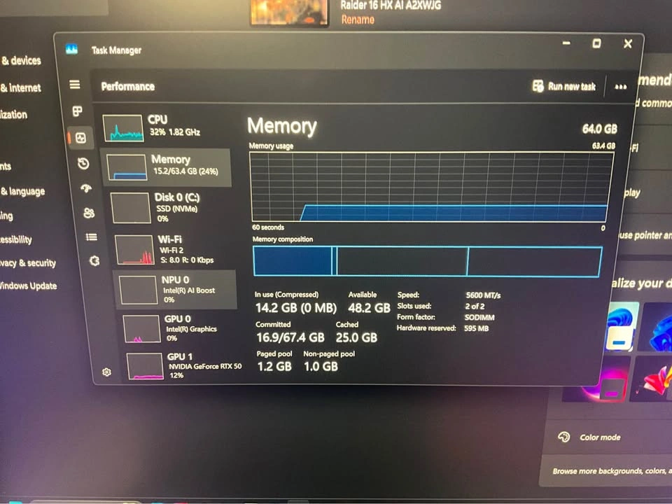 275HX + RTX 5090 LAPTOP | 240Hz 400W 64GB - photo 3