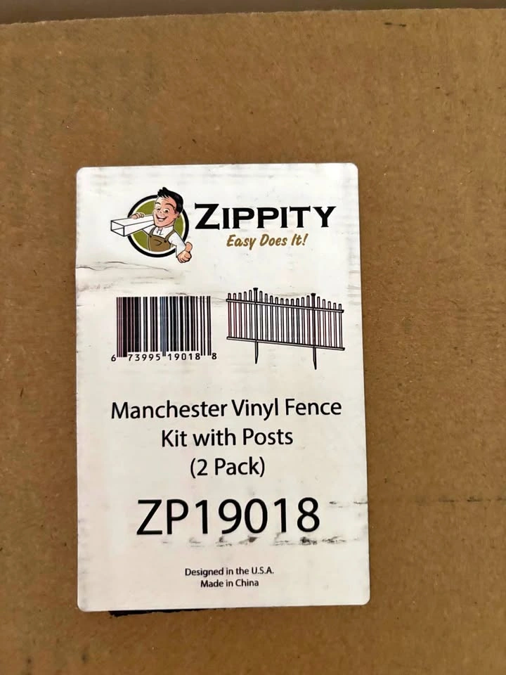 Zippity No Dig Vinyl Fence