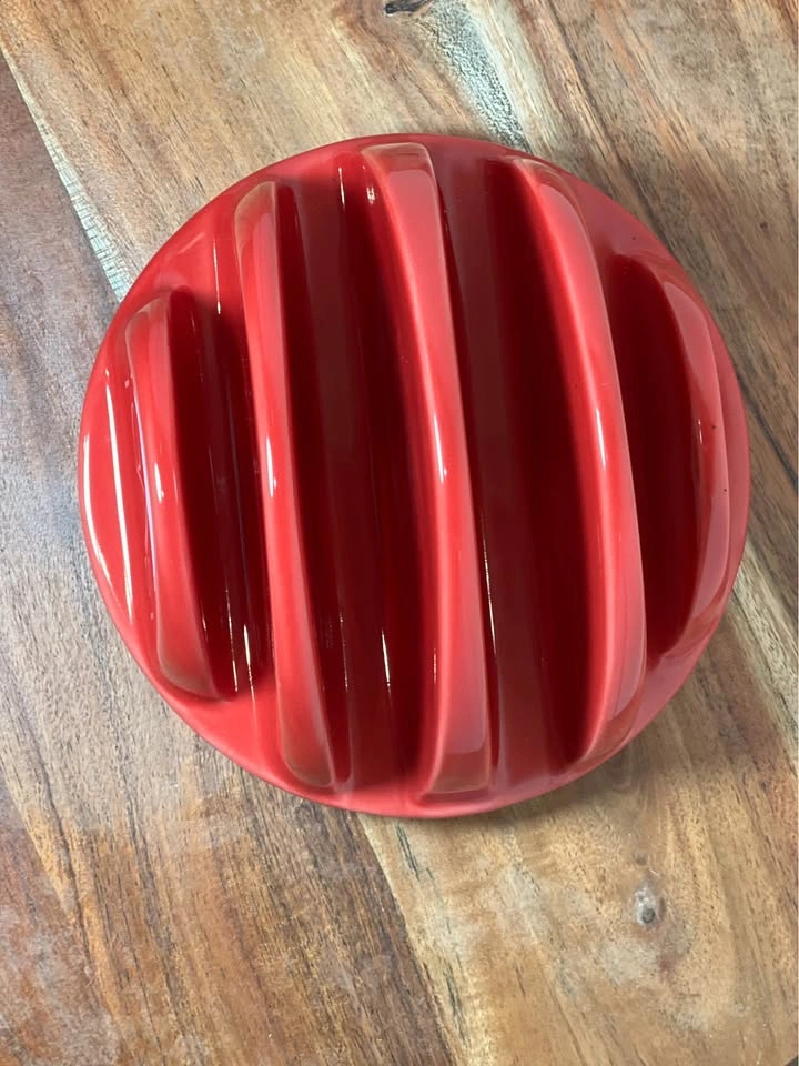 Vintage Red Ceramic Toast Rack Holder – The Old Pottery Company - photo 4