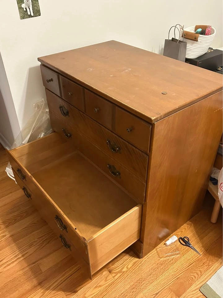 9-Piece Vintage 1959 Ethan Allen Maple Bedroom & Office Suite - photo 2