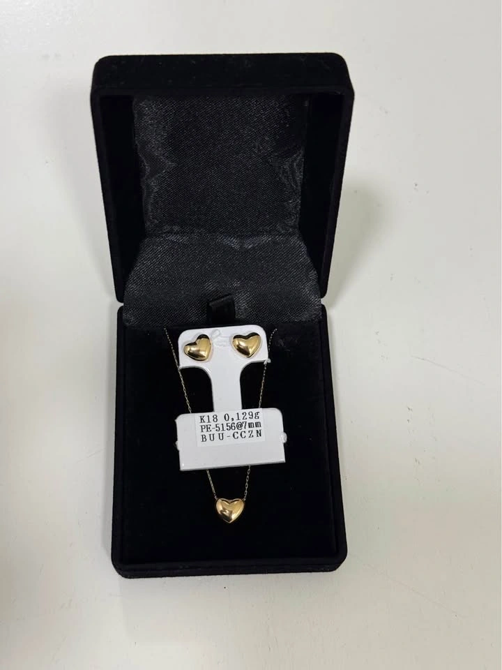 K18 YG 7mm Heart SET - Real Gold - photo 2
