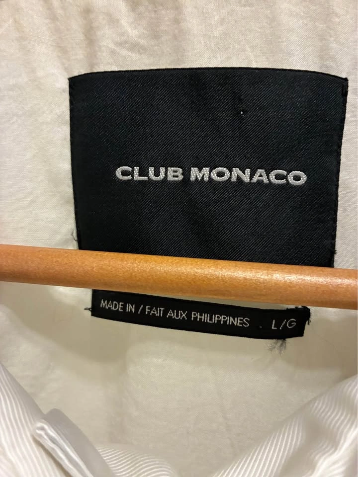 Club Monaco White Trench Coat size Large - photo 2