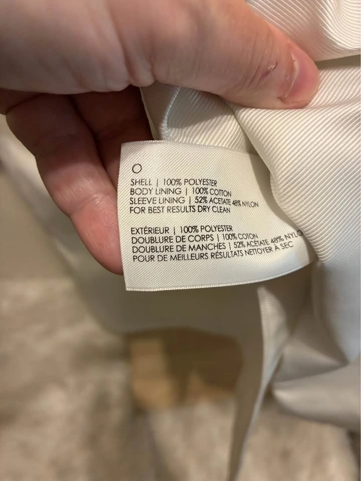 Club Monaco White Trench Coat size Large - photo 3