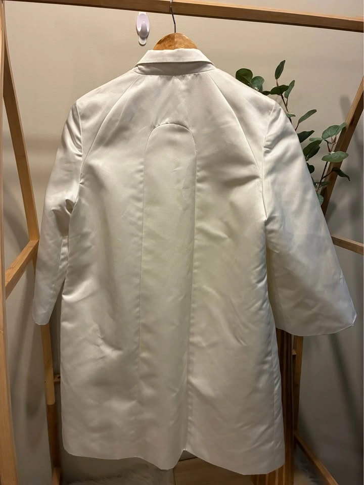 Club Monaco White Trench Coat size Large - photo 4