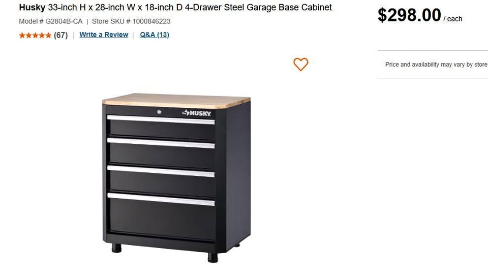3 Piece Husky Garage Set