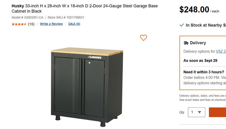 3 Piece Husky Garage Set - photo 2