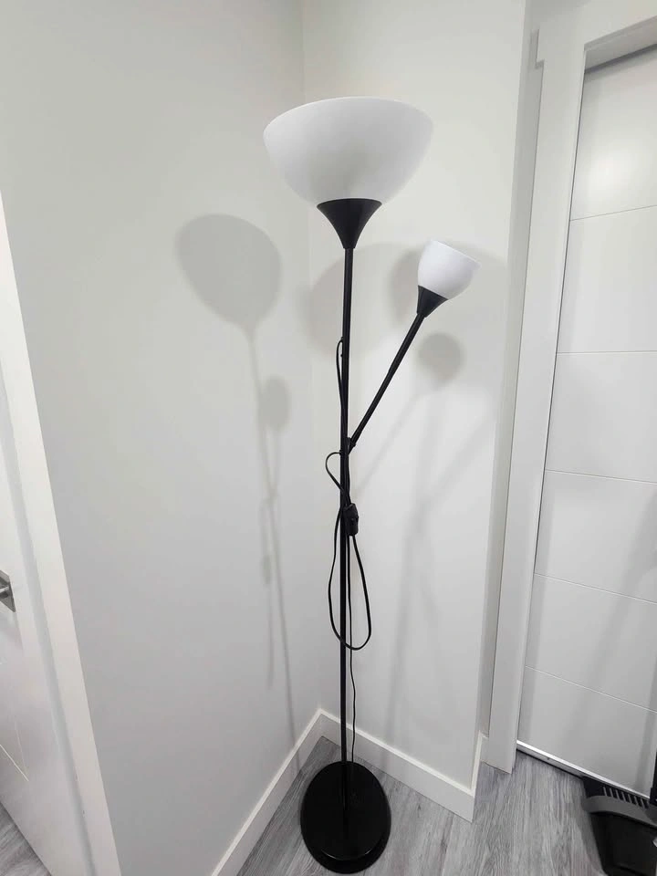 Black Floor Lamp with Uplight and Reading Light - photo 2