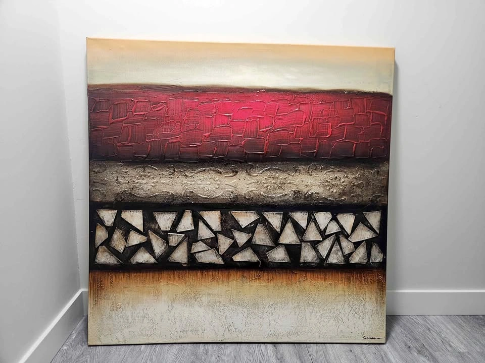 Abstract Textured Wall Art Painting