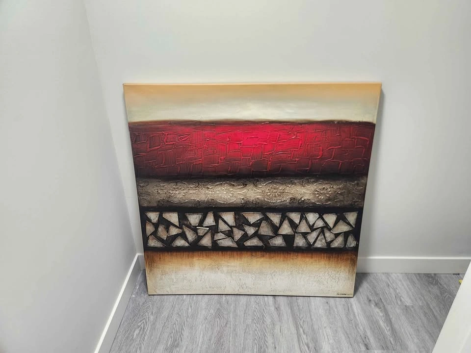 Abstract Textured Wall Art Painting - photo 2