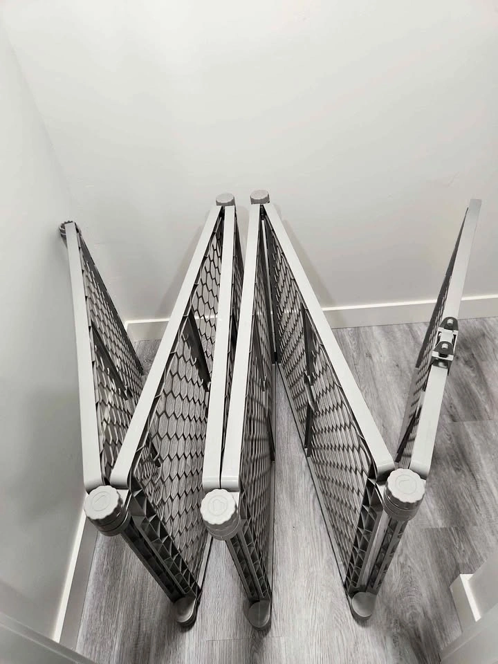 Kids Foldable Gray Pet Gate Playpen