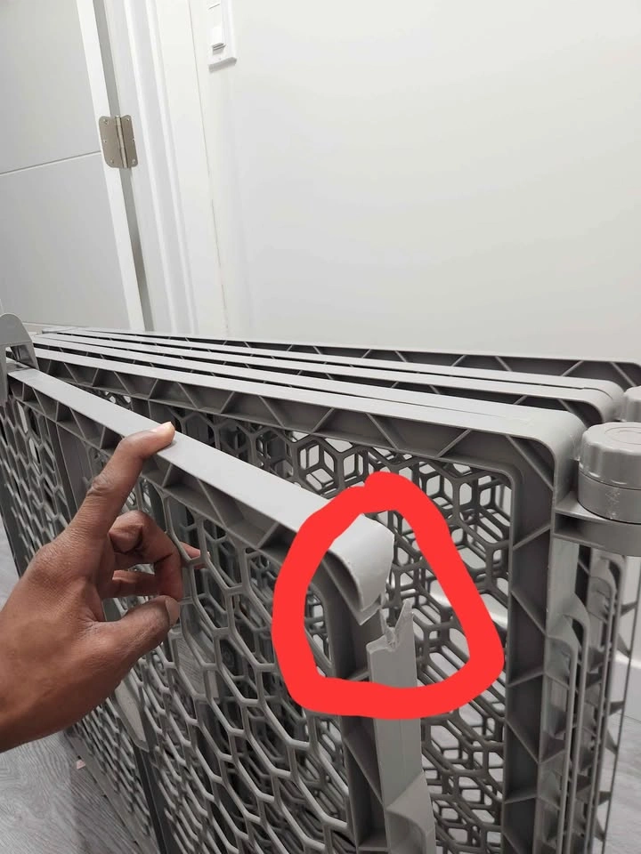 Kids Foldable Gray Pet Gate Playpen - photo 3
