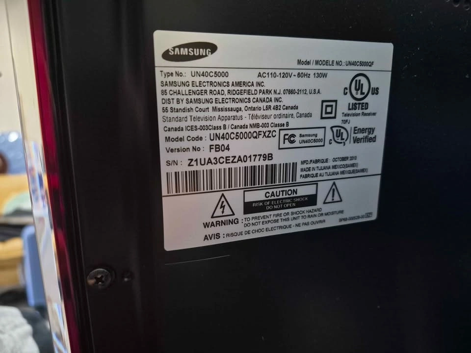 Samsung UN40C5000 40-inch LED TV - photo 2