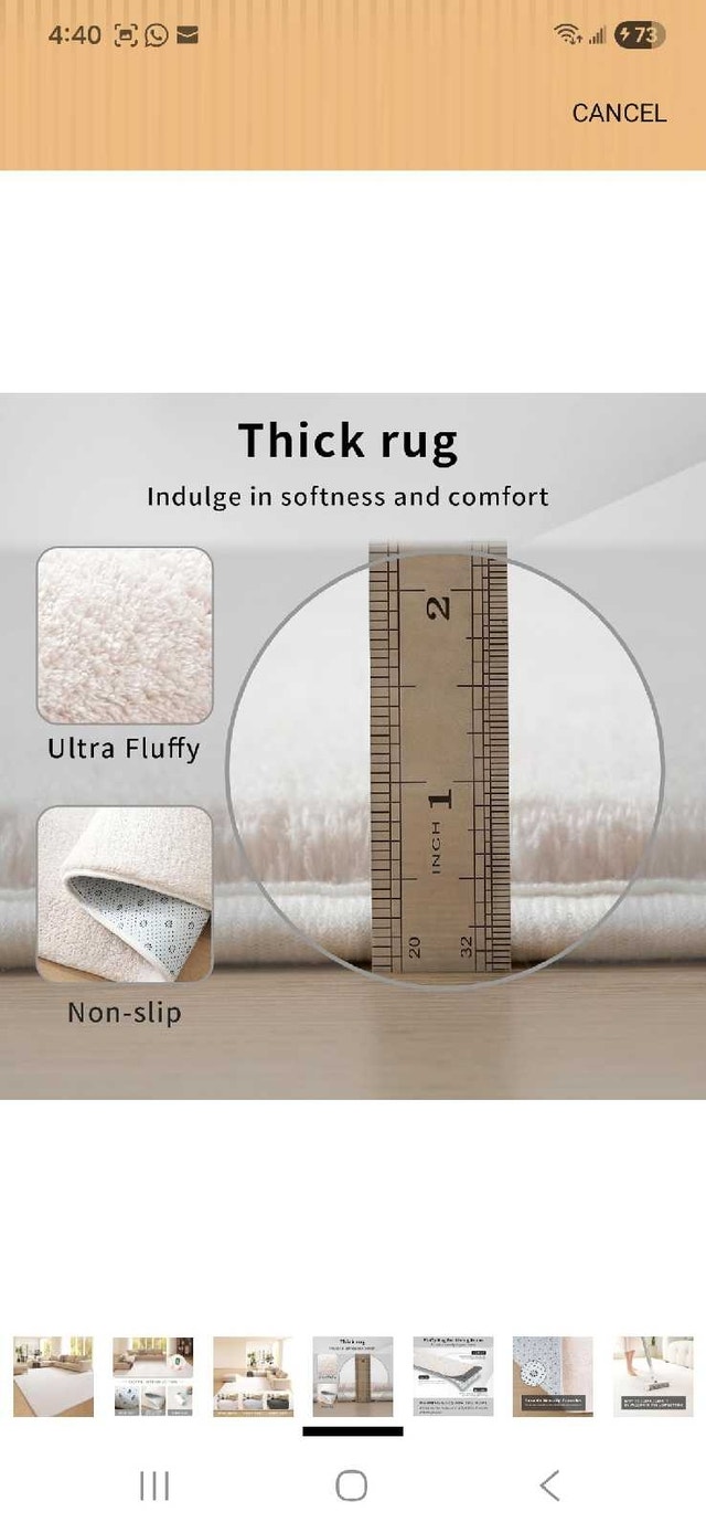 New 5x7 Faux fur Area rug - photo 3
