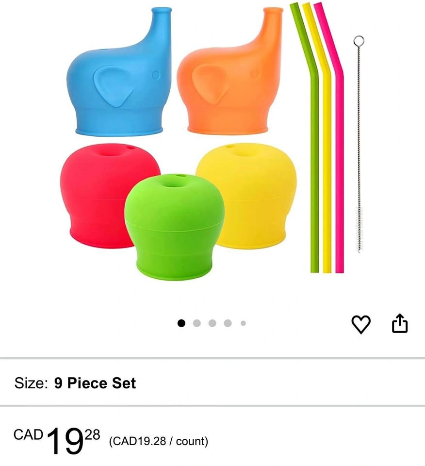 Sippy Cup Lids and Straws