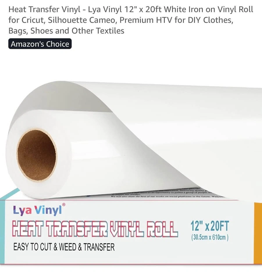 White Heat Transfer Vinyl 12” x 20ft - photo 2