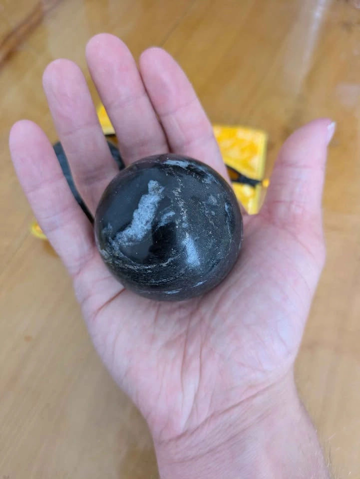 Dark Grey Marble Baoding Health/Stress Balls - photo 2