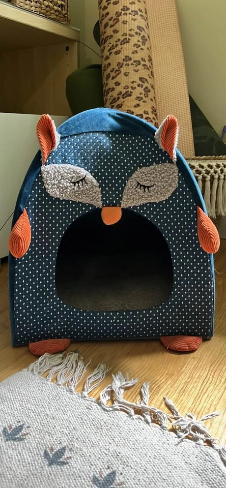 Fox Shaped Plush Small Pet Bed - photo 2